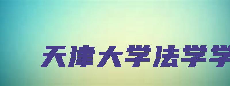 天津大学法学学硕