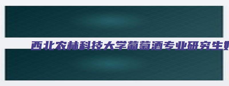 西北农林科技大学葡萄酒专业研究生好考吗