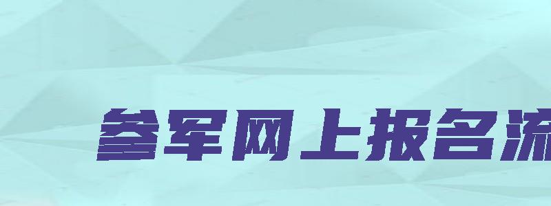 参军网上报名流程